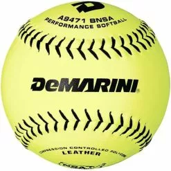 DeMarini NSA 12 Inch Leather 44/400 Slowpitch Ball - One Dozen: WTA947