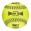 Rawlings Official NSA Fastpitch Softballs 12" (Dozen): C12BYLN