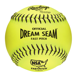 Rawlings Official NSA Fastpitch Softballs 12" (Dozen): C12BYLN