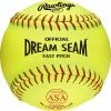 Rawlings Dream Seam USA (ASA) Fastpitch Softball - One Dozen C12RYSA