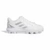 Adidas Youth PureHustle 2 Softball Cleats White-Silver: H02348