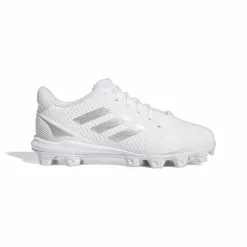 Adidas Youth PureHustle 2 Softball Cleats White-Silver: H02348