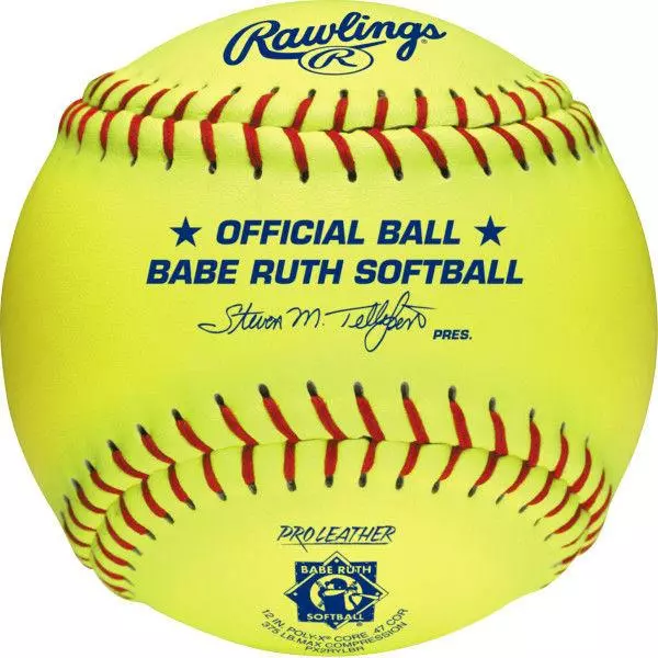 Rawlings Babe Ruth Official 12 Inch Softballs ,Poly-X Core Center - On 1 Rawlings Babe Ruth Official 12 Inch Softballs ,Poly-X Core Center - On