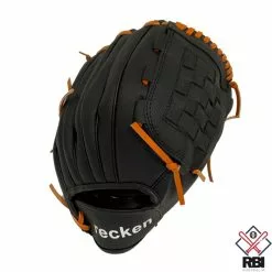 RECKEN Rook 11″ Baseball Glove Basket Web Black/Orange