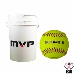 RECKEN SCOPE 11 Inch Leather Softball Bucket (Two Dozen)