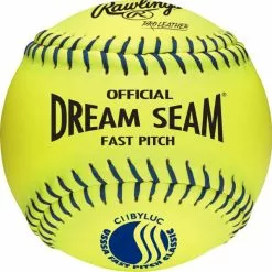 Rawlings Dream Seam 11 Inch USSSA Leather Ball - One Dozen: C11BYLUC