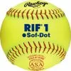 Rawlings RIF 10 Inch Level 1 USA (ASA) Fastpitch Softball - One Dozen: